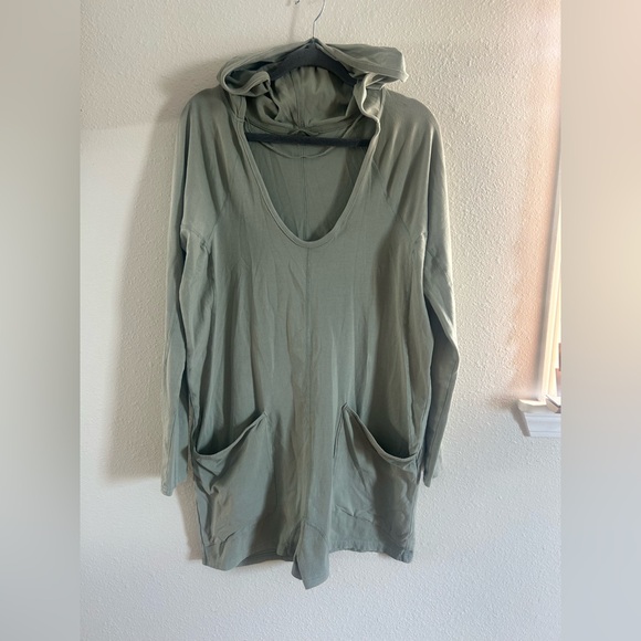 Free People Movement Hot Shot Hooded Long Sleeve Romper Womens Size L - Picture 2 of 11